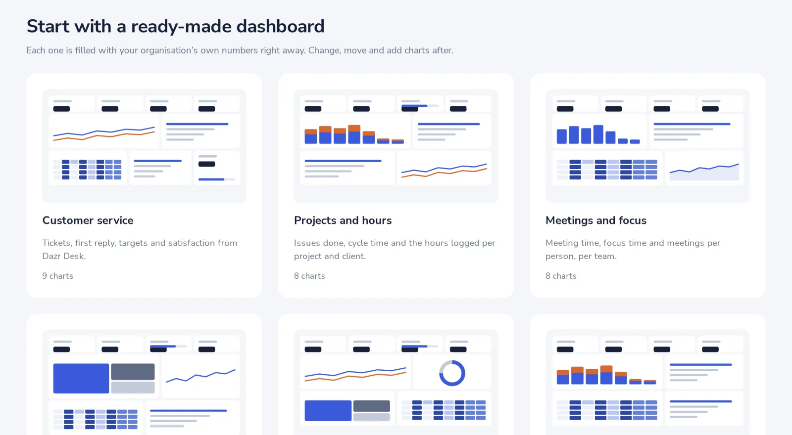 Pick a dashboard