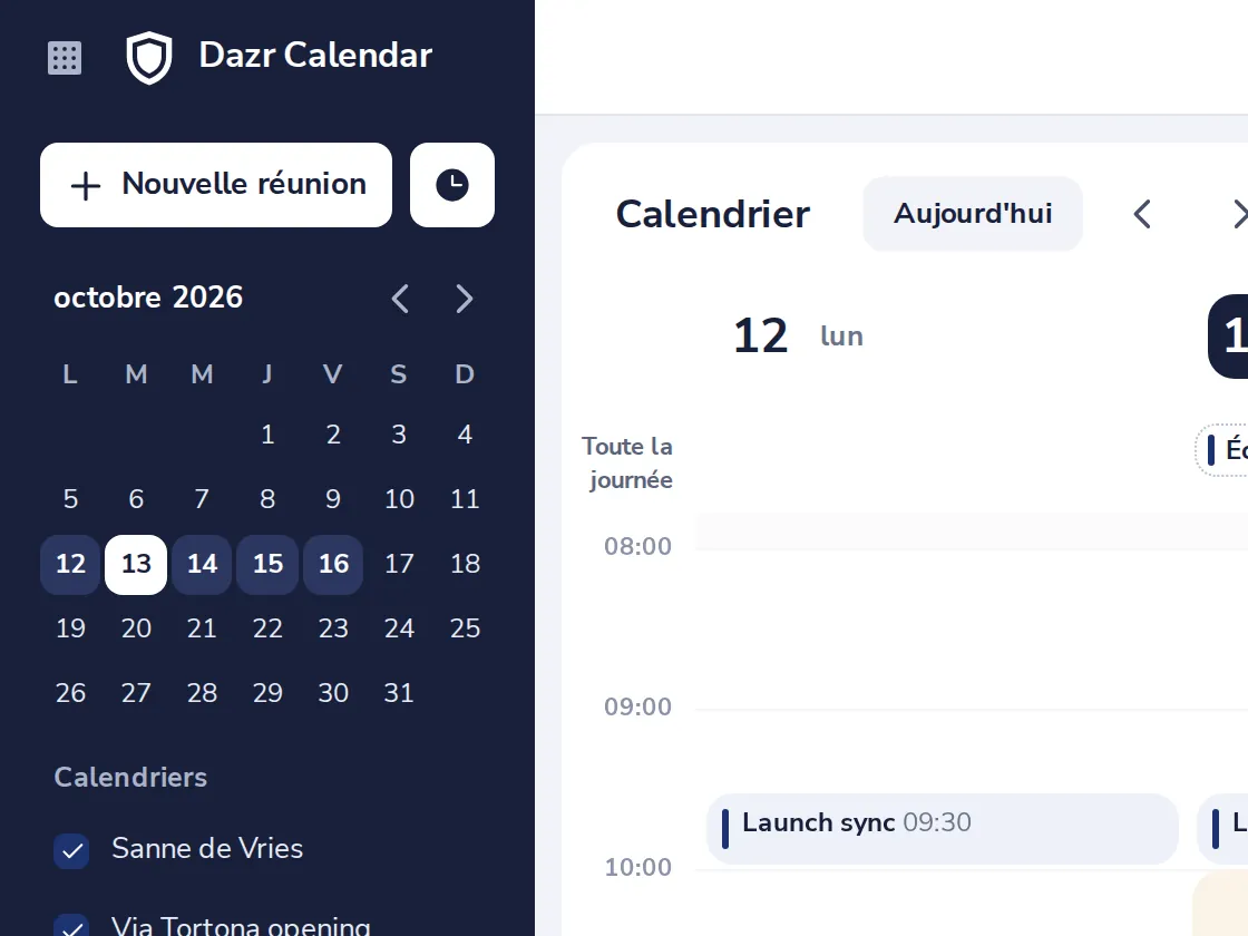 Cliquez sur Bloquer du temps