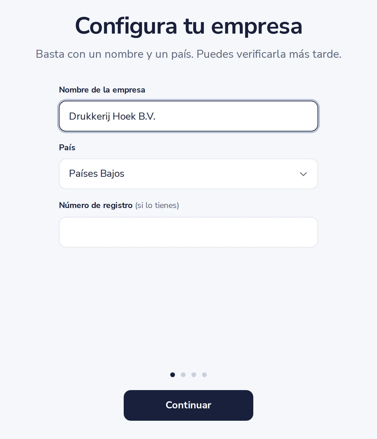 Escribe el nombre y el país
