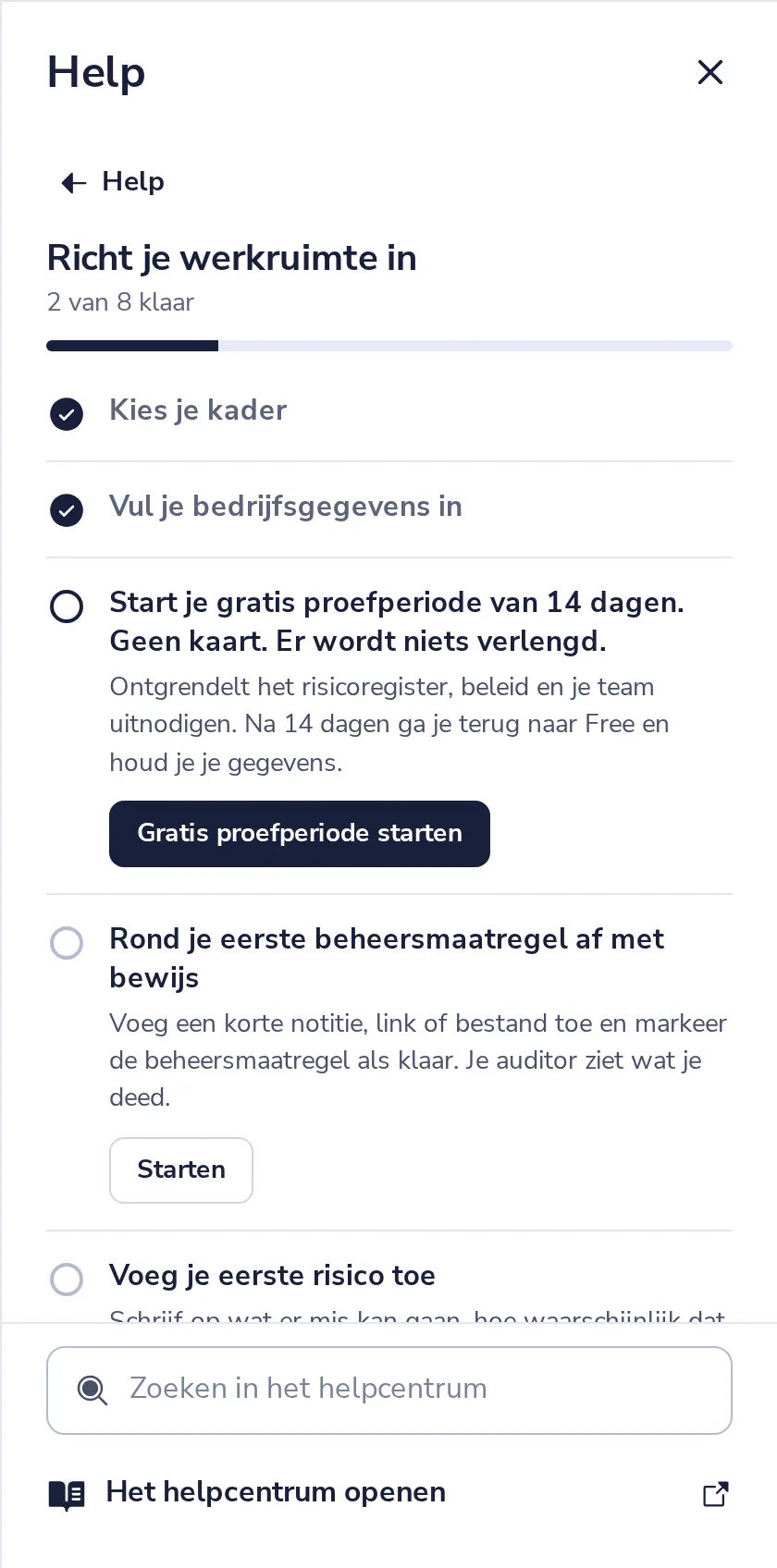 Druk op Doorgaan