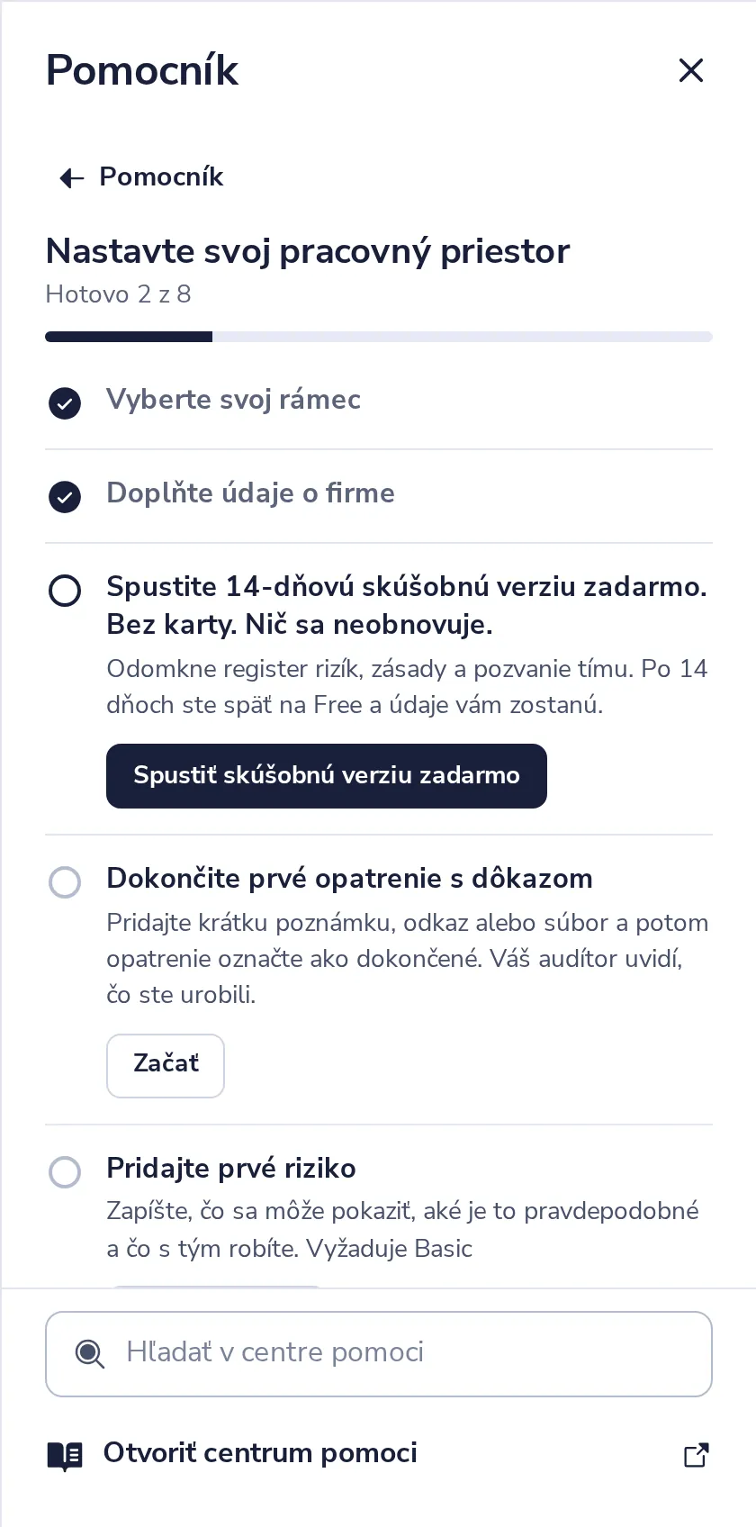 Stlačte Pokračovať