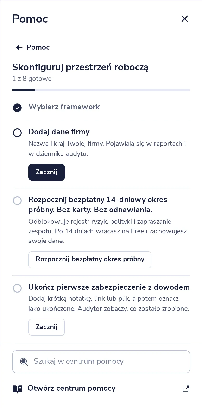 Twoje zabezpieczenia są gotowe