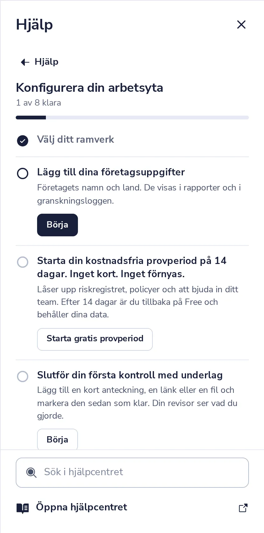 Dina kontroller är klara