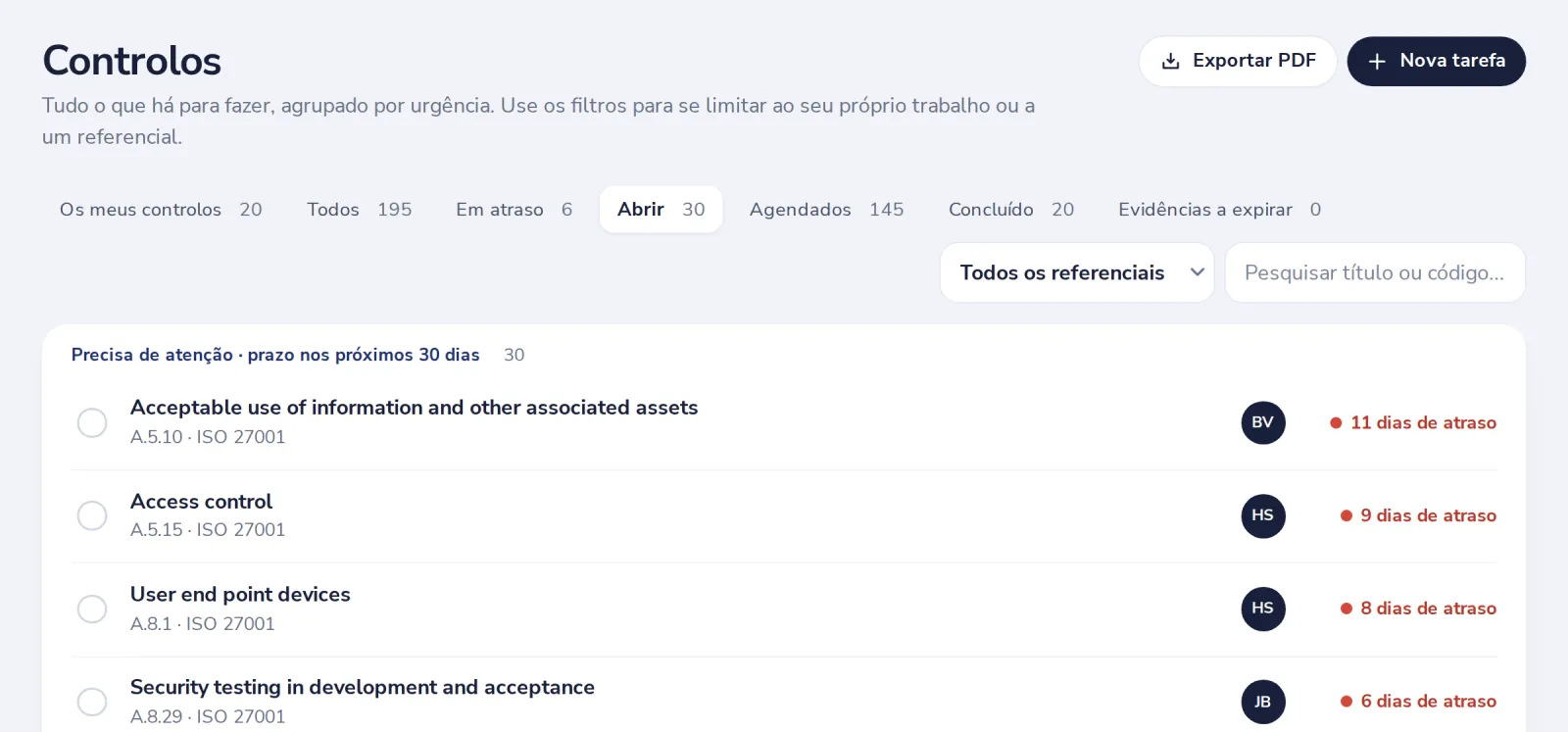 Abra Controlos