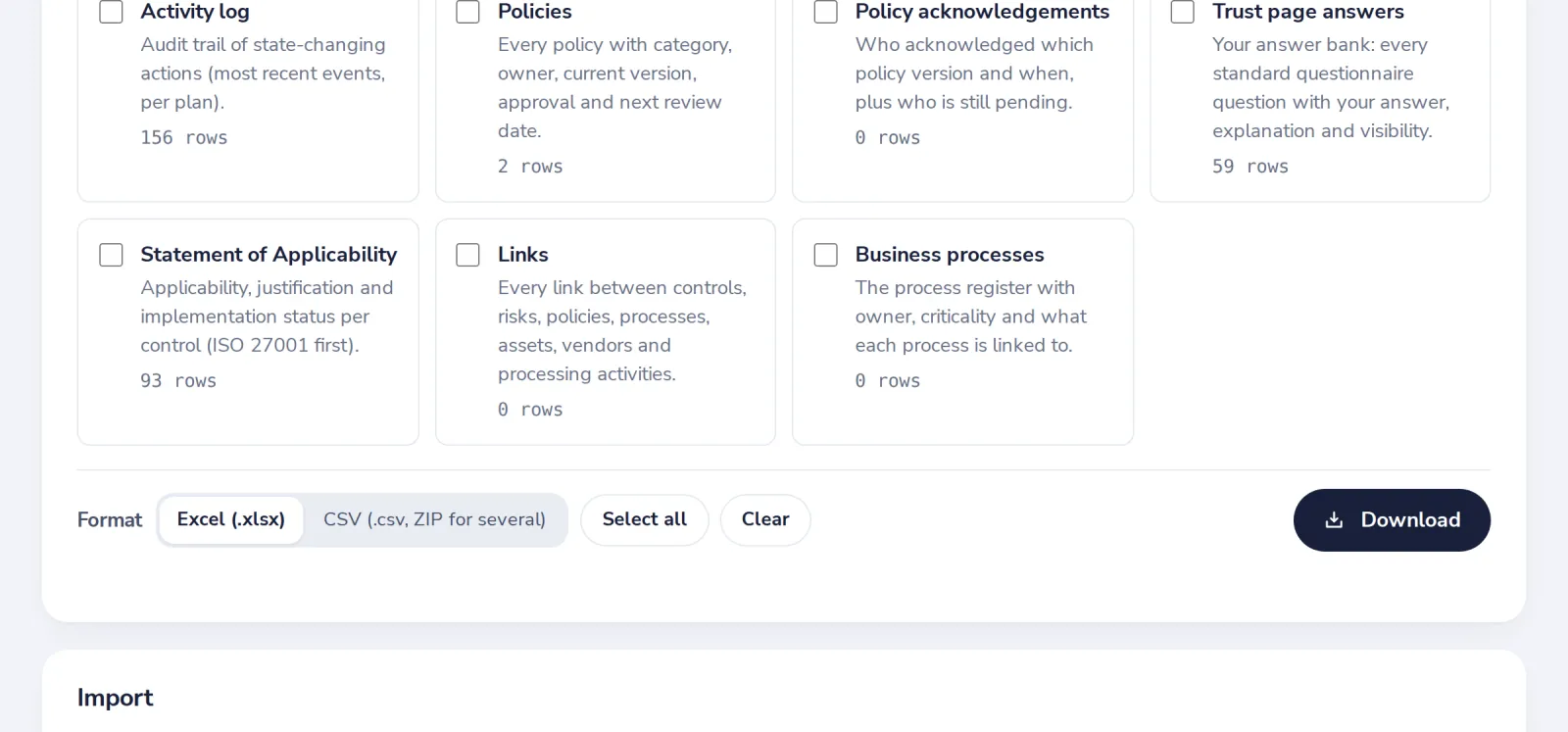 Choose the format and download