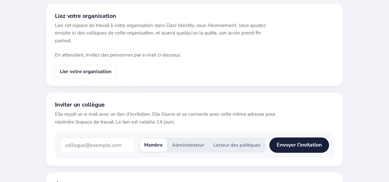 Appuyez sur Envoyer l’invitation