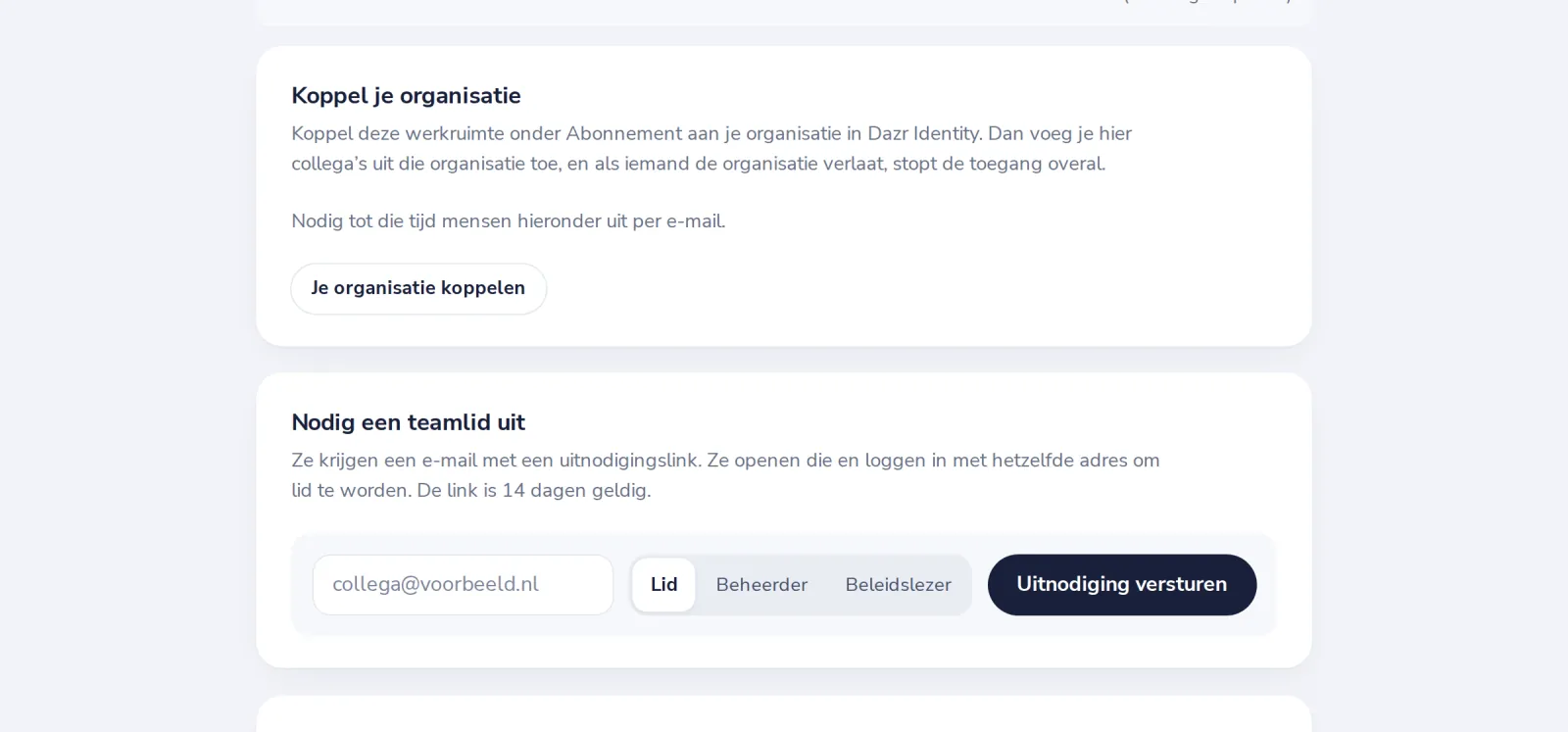 Druk op Uitnodiging versturen