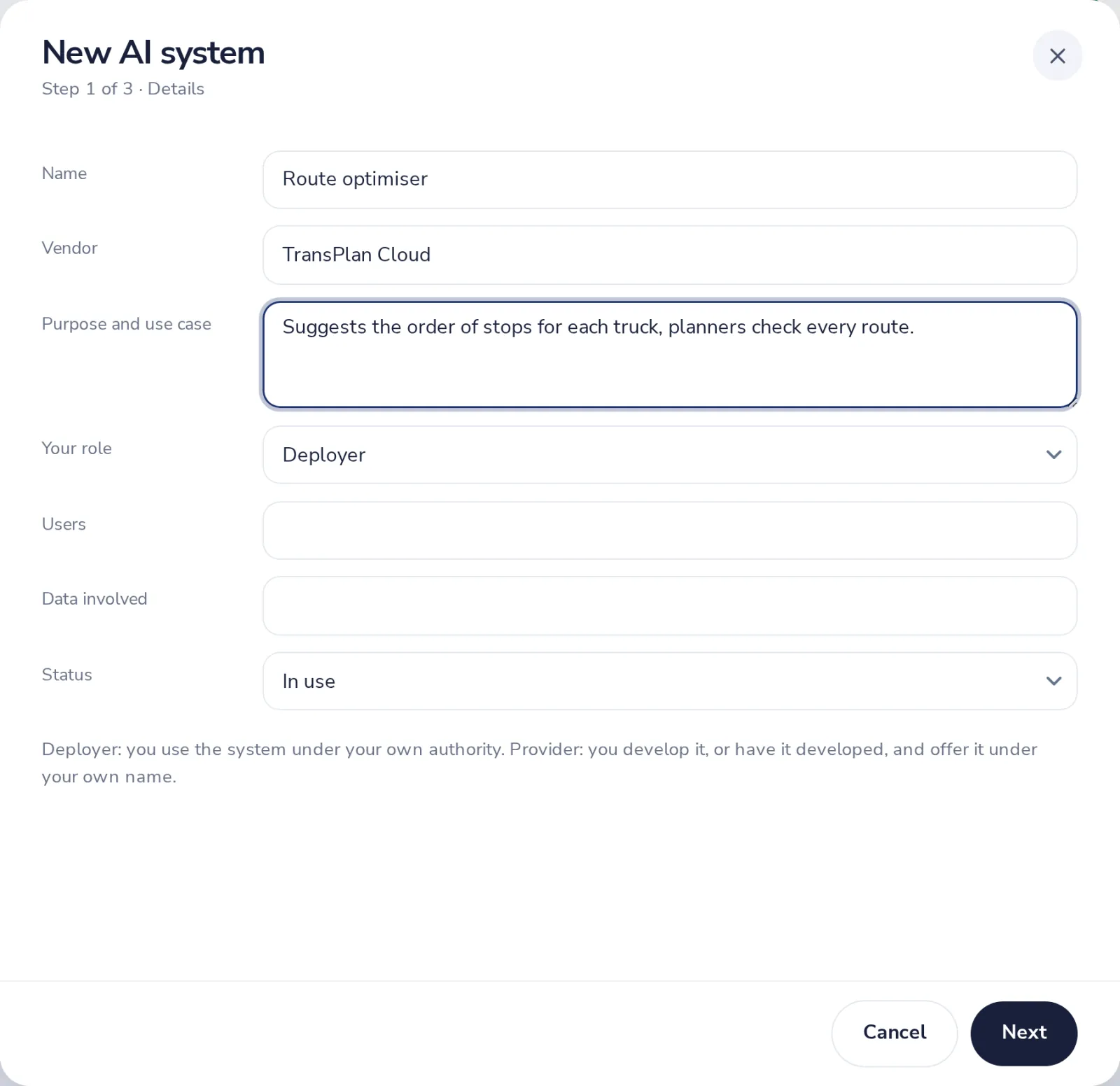Press New AI system