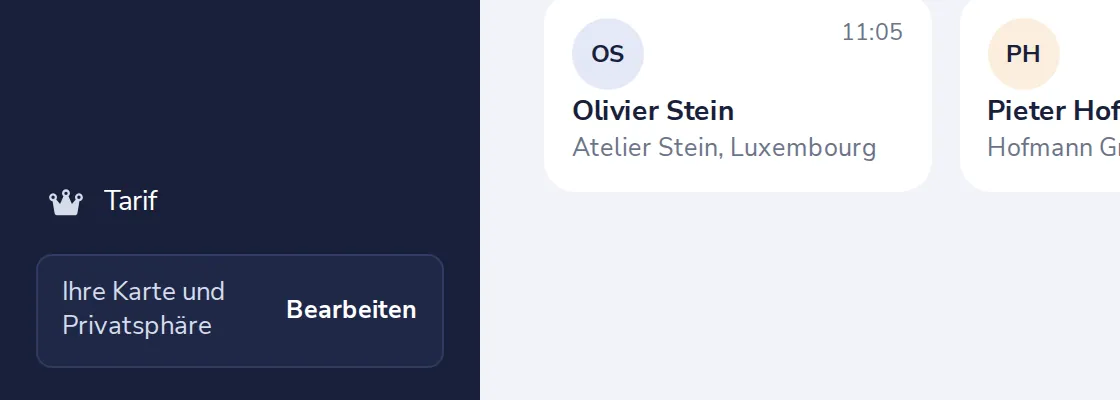 Neben Ihre Karte auf Bearbeiten klicken