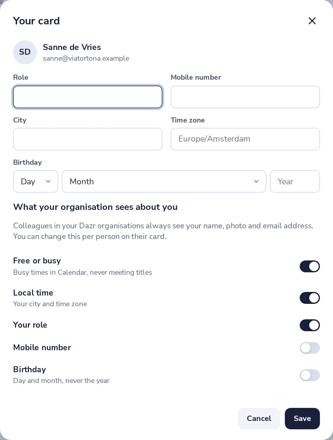 Fill in your details