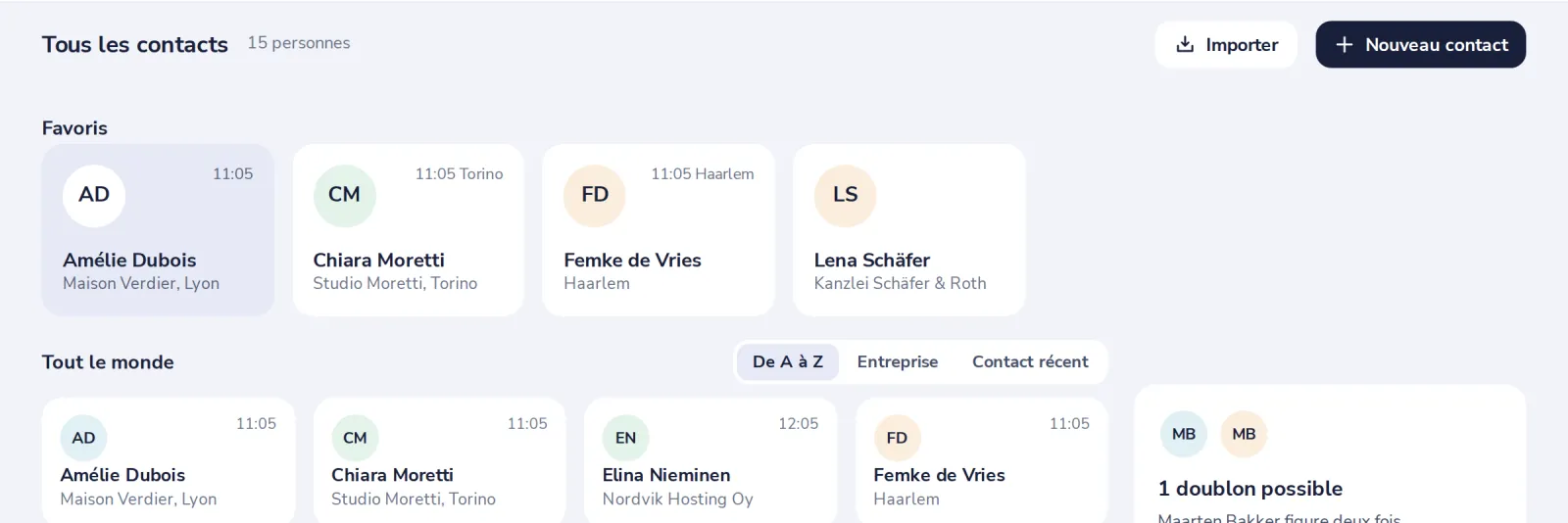Cliquez sur Importer