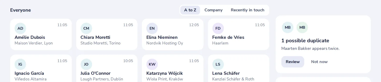 Najděte tlačítka řazení
