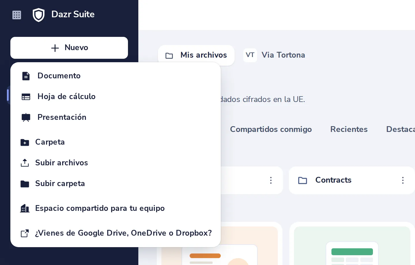 Sube el archivo