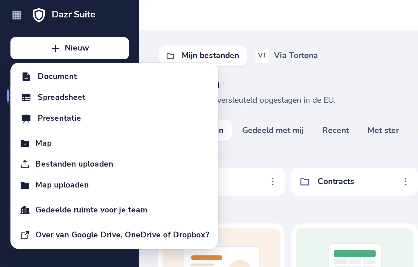 Upload het bestand