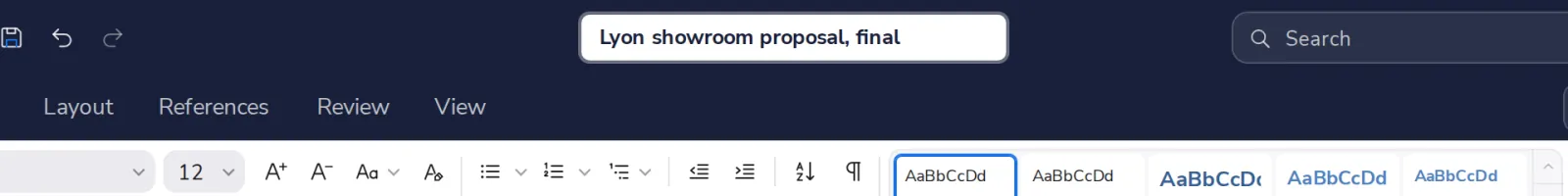 Type the new name