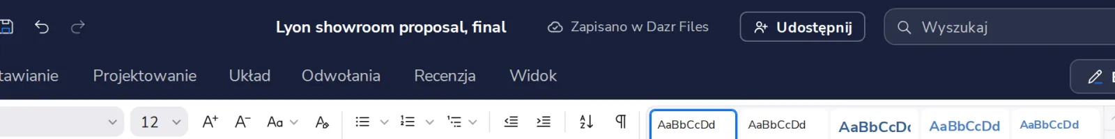 Zapisano z nową nazwą
