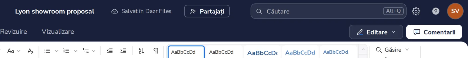 Apăsați Partajați