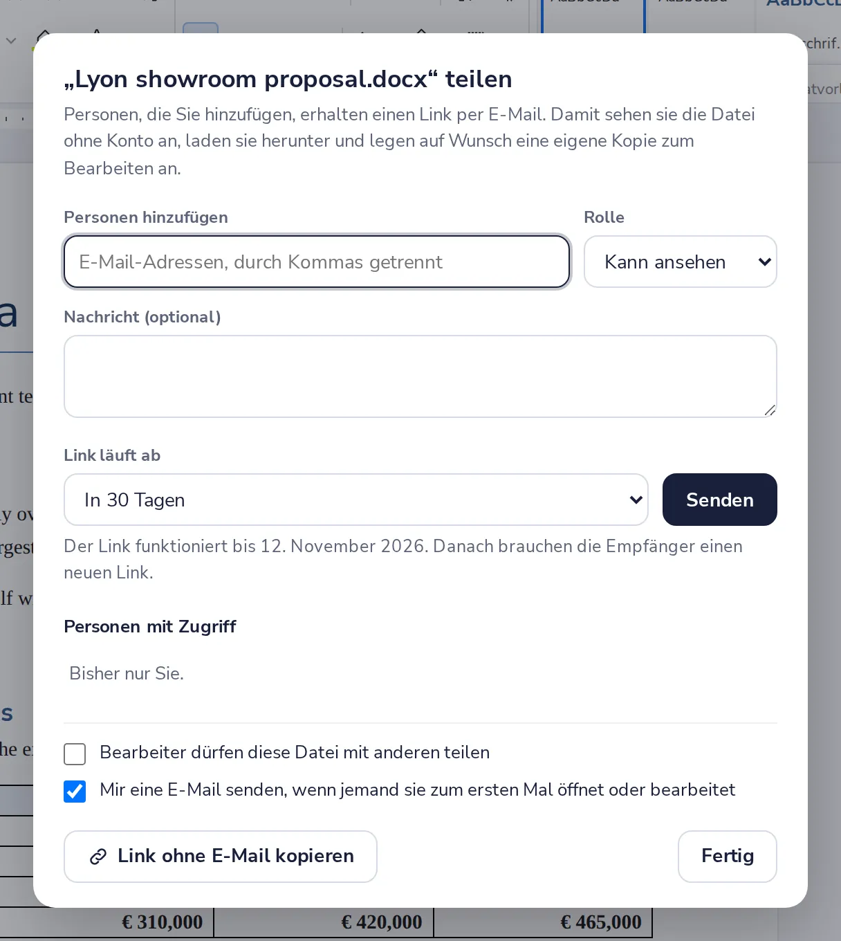 E-Mail-Adresse hinzufügen