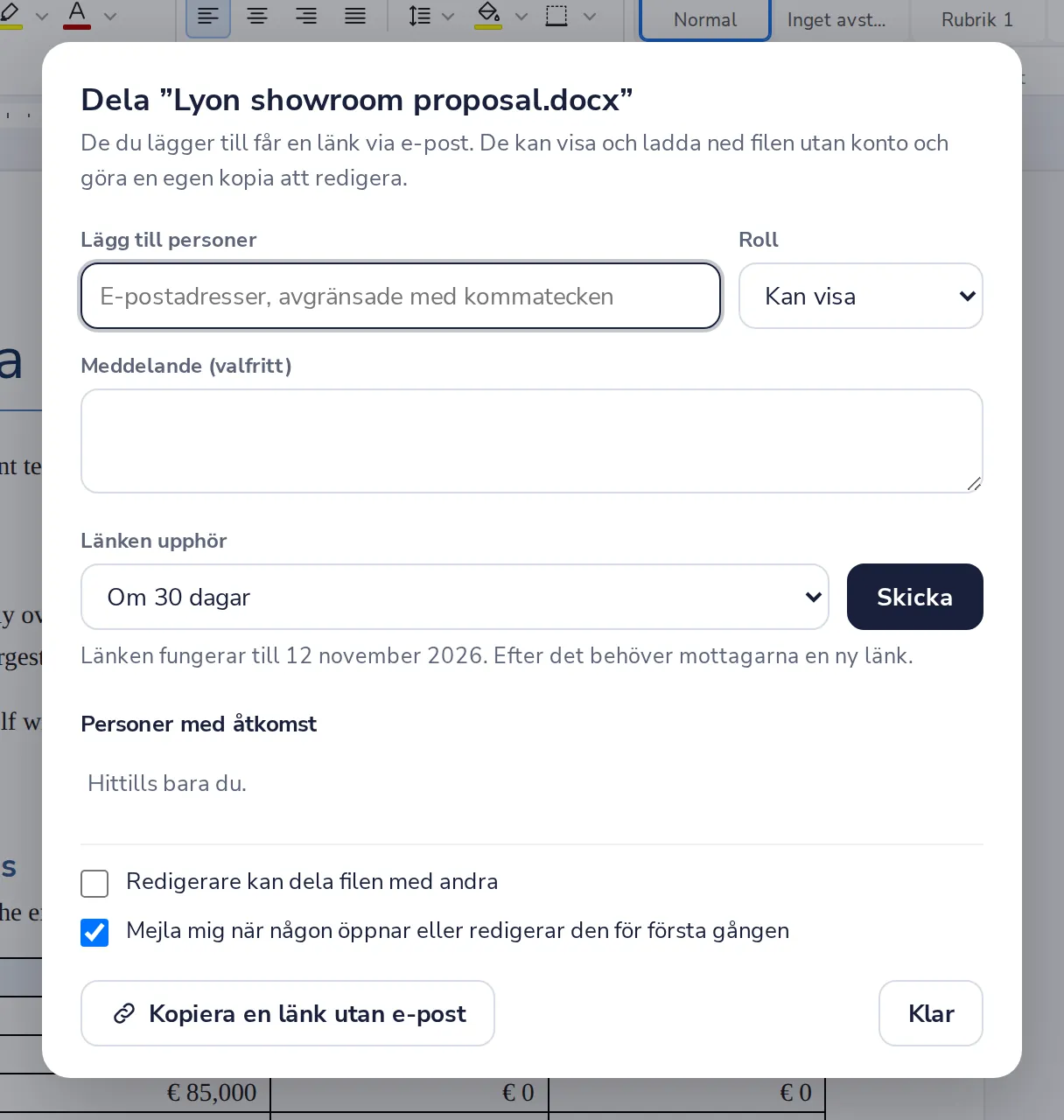 Lägg till deras e-postadress