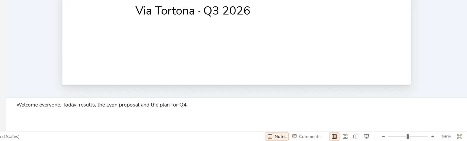 Muestra u oculta las notas