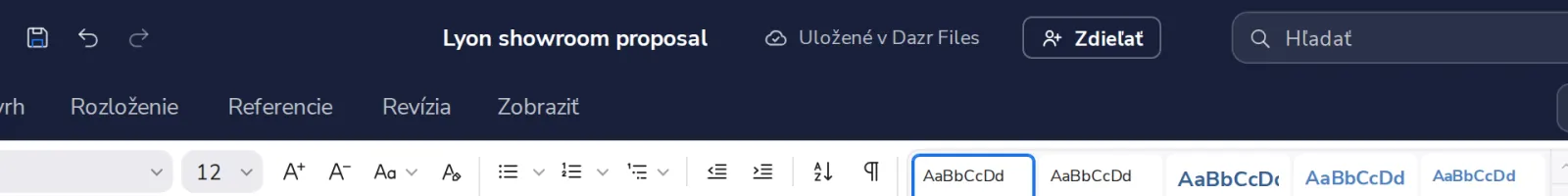 Ukladá sa samo