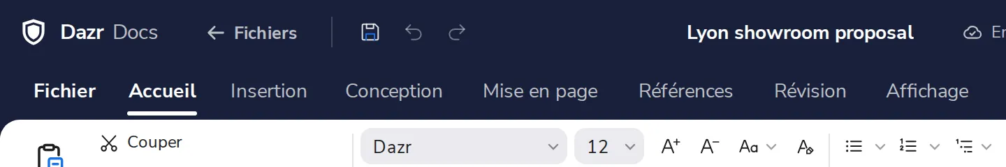 Appuyez sur Fichiers pour y aller