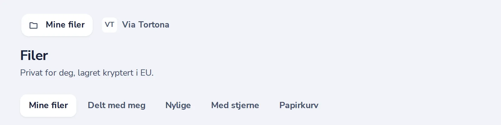 Åpne organisasjonens område