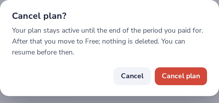 Confirm