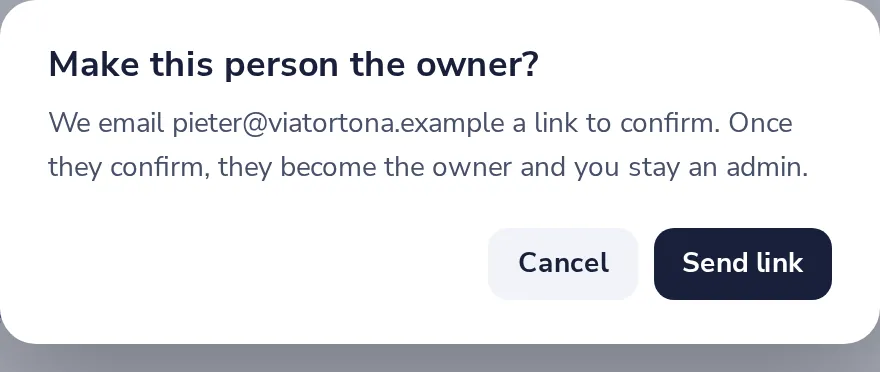 Press Send link