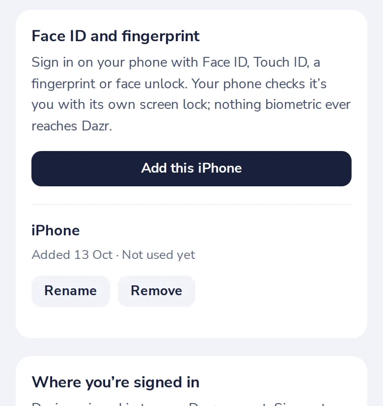 Find it under Face ID and fingerprint