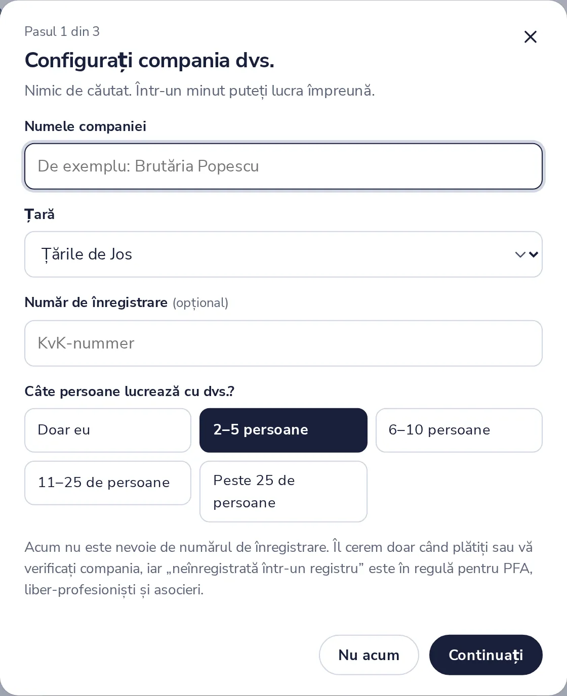 Apăsați Adăugați o organizație