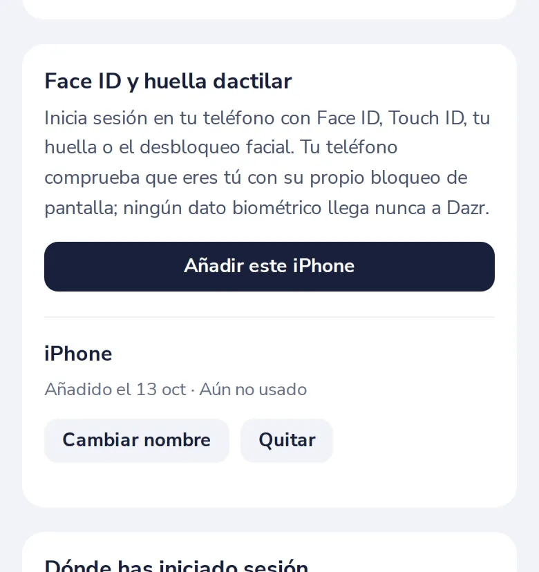 Pulsa Añadir este iPhone