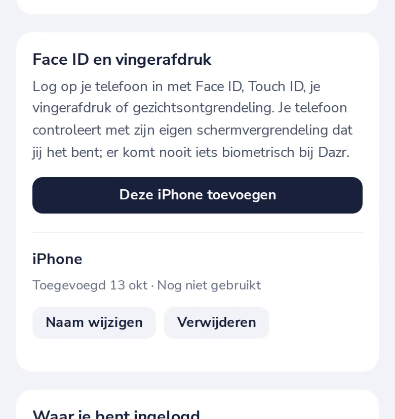 Druk op Deze iPhone toevoegen
