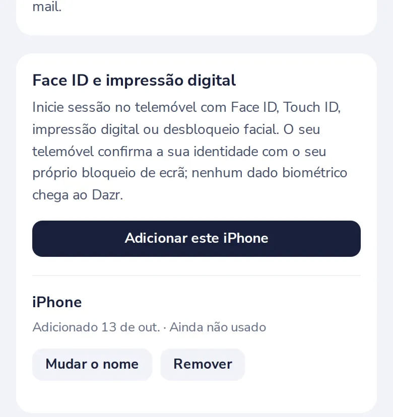 Prima Adicionar este iPhone