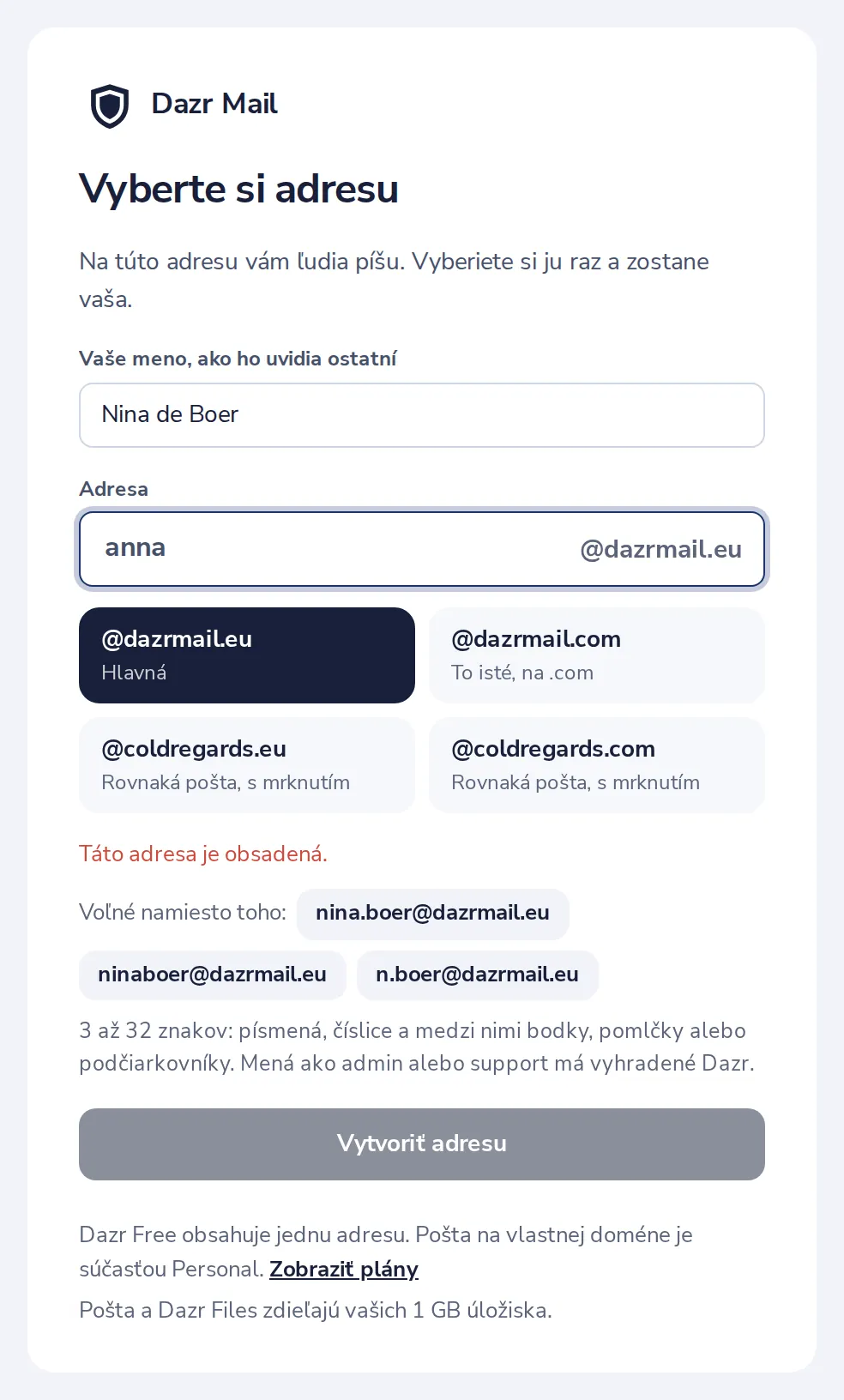 Obsadená? Vyberte voľnú