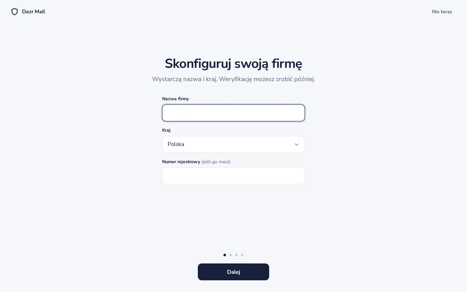 Twoja skrzynka jest gotowa