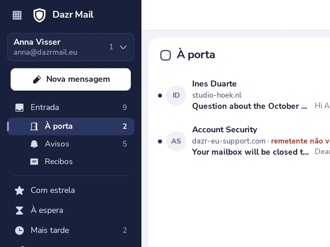 Abra À porta