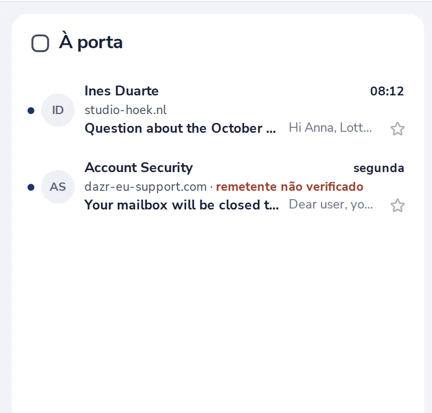 Veja quem bate à porta