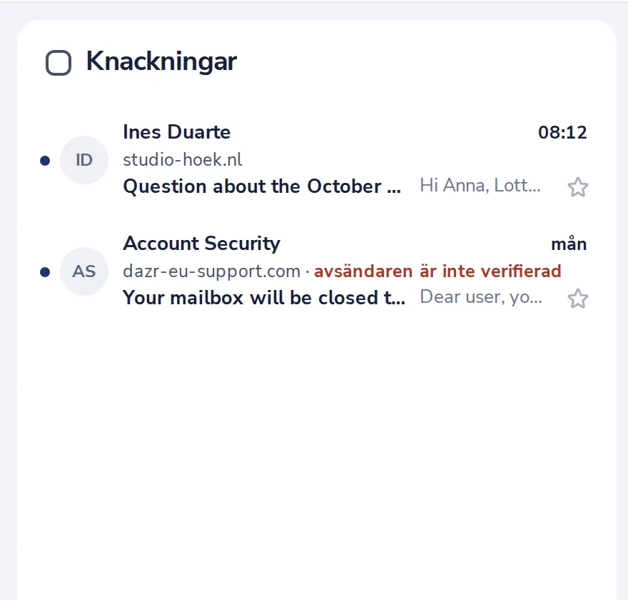 Se vem som knackar på