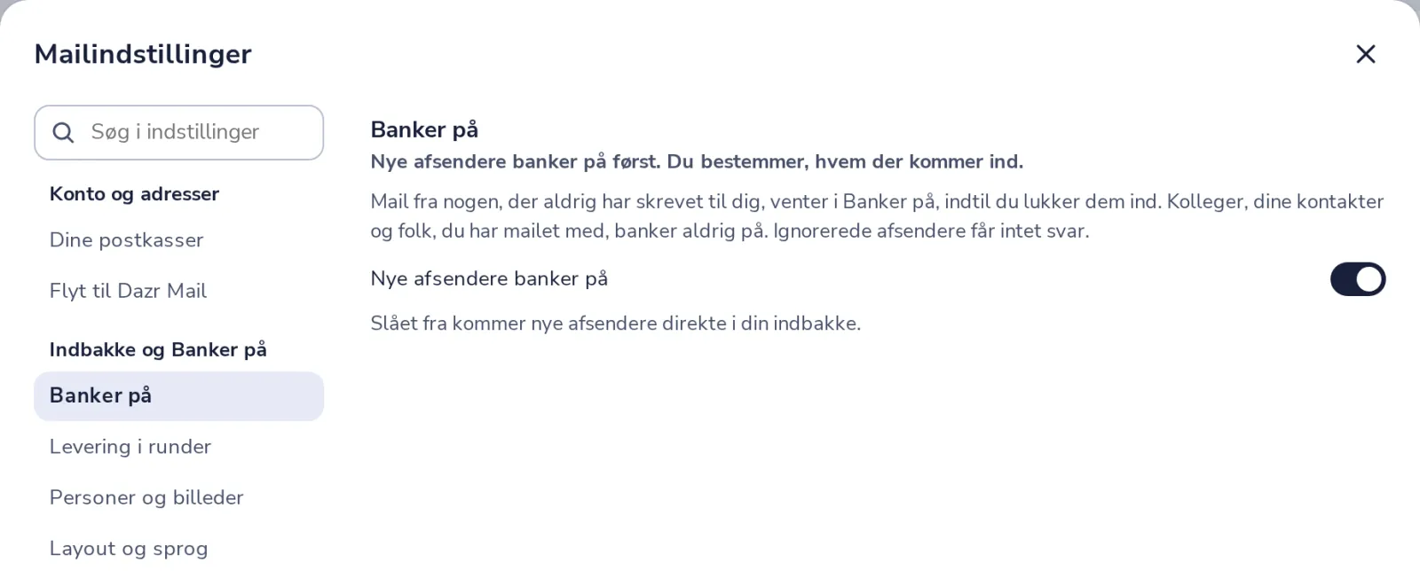 Slå Banker på fra, hvis du vil