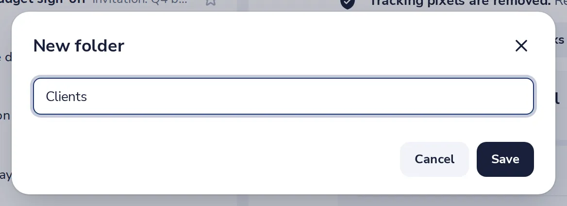 Name the folder