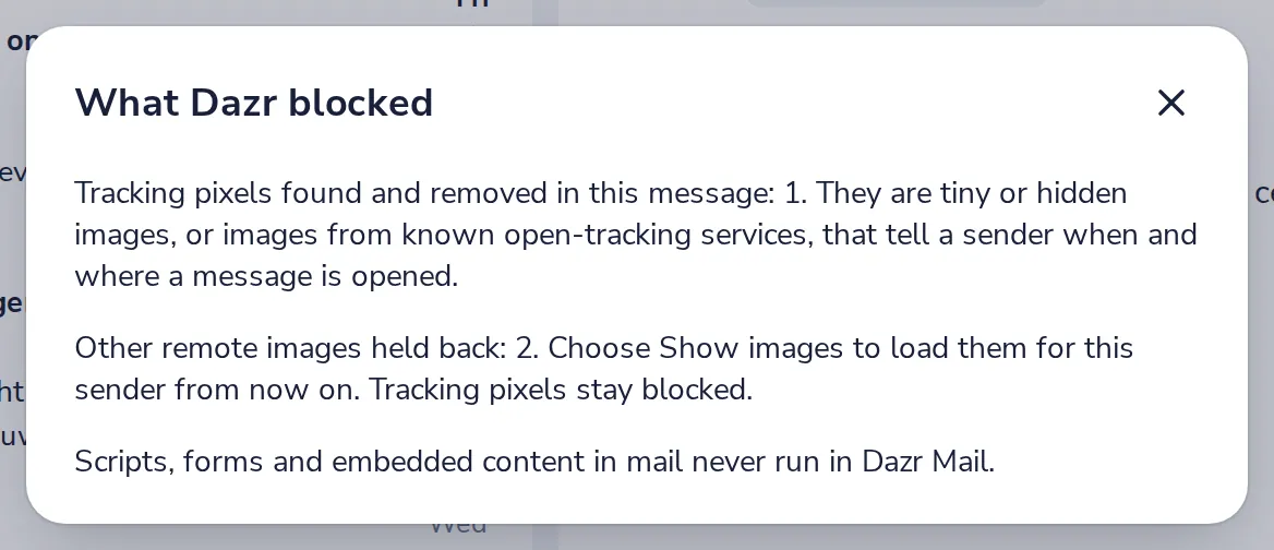 See what was blocked