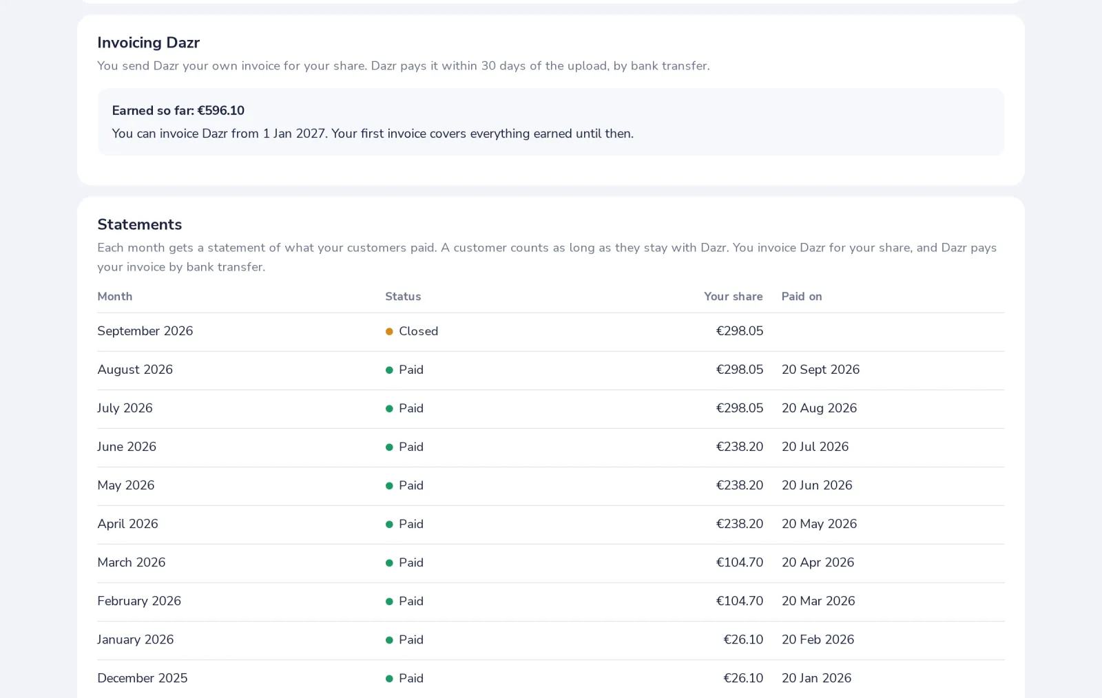 Upload your invoice