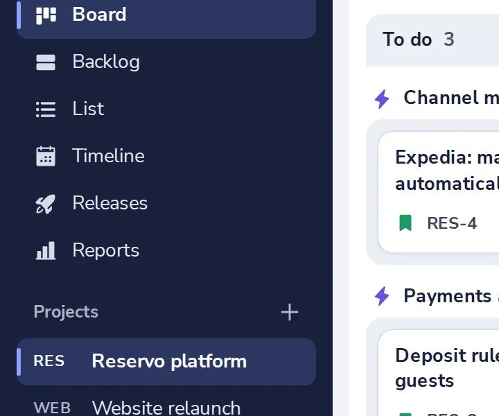 Open the backlog