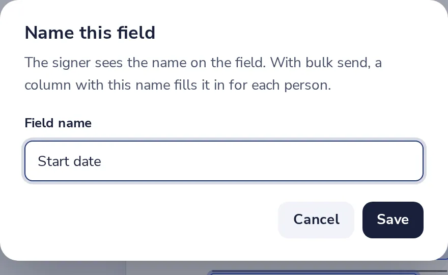 Name the field