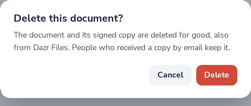 Press Delete
