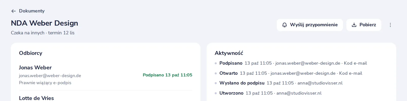 Przypomnij spóźnionym