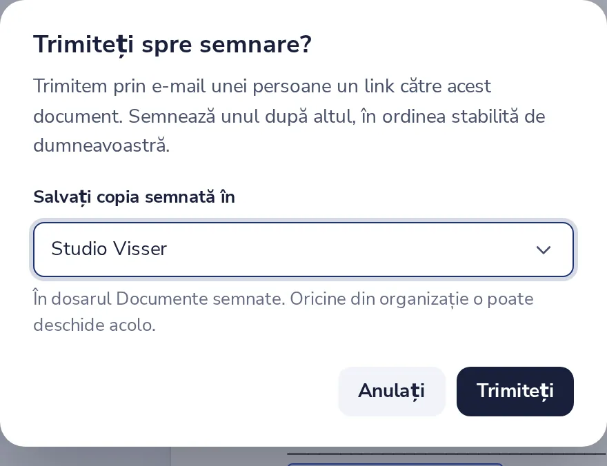 Apăsați Trimiteți