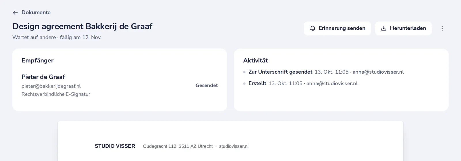 Hier verfolgen