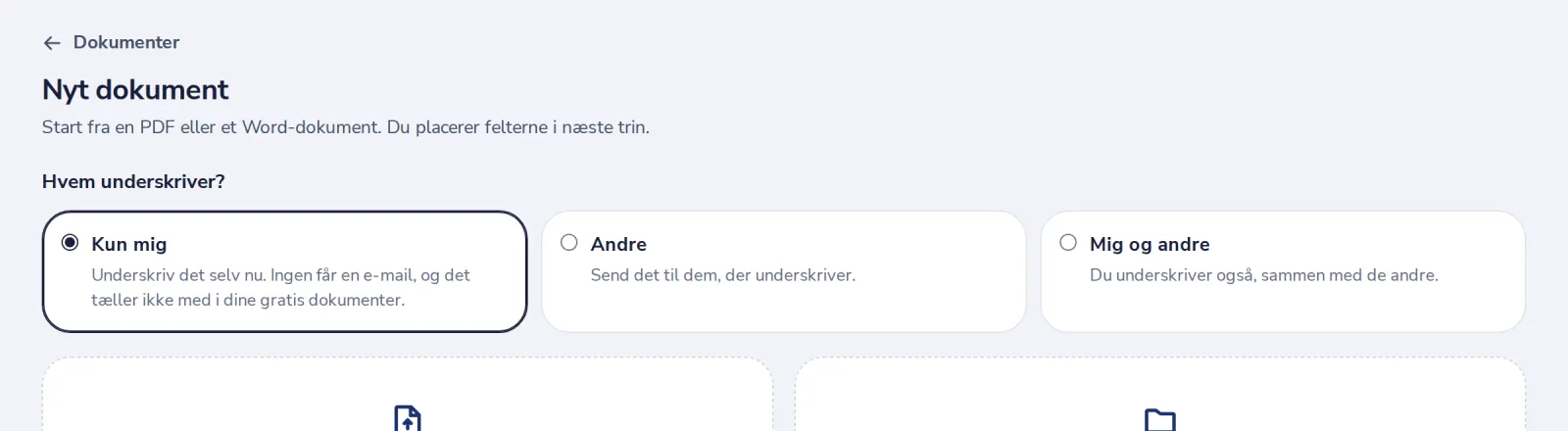 Vælg Kun mig
